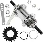 MOBUTOFU 1 Set Bicycle Rear Hub with Back Brake Durable Brake for Mountain Bikes Ergonomic Design for Comfortable Riding Lightweight Material Stylish and Appearance