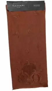 Tahari Sienna Pink Red Fall Table Runner Embroidered/cross Stitch NEW 16 X 72