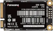 fanxiang S301 2TB mSATA SSD Mini SATA III 6Gb/s Internal Solid State Drive, 3D NAND, Compatible with Ultrabook Desktop PC Laptop