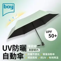 在飛比找PChome24h購物優惠-【德國boy】德國boy三折防曬自動傘_薄荷綠