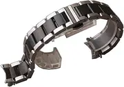 [HMCAUCVEJ] 18mm 19mm 20mm 21mm22mm Stainless Steel Watch Band Bracelet Curved End Replacement Fit For Mido Fit For Citizen Black Silver Watchband