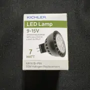 Kichler LED Lamp 40° Floodlight 9-15V 5 W 3000K 360 Lumen MR16 Base 18139