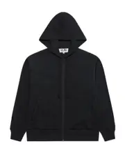 Comme des Garçons Play X Invader Zipped Drawstring Hoodie L Black