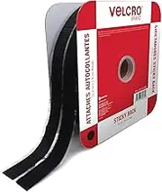 VELCRO Brand - Sticky Back Tape Bulk Roll | 50 ft x 3/4 in | Black | Cut Hook and Loop Adhesive Strips to Length | Create Vertical Storage, Save Space, Keep Your Home, Office or Work Site Organized