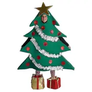 Adult Christmas Tree Costume With Present Shoe Covers 160-185cm xi green
