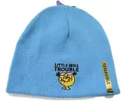 Mr. Men And Little Miss Trouble Mens Reversible Beanie Hat Skull Cap New