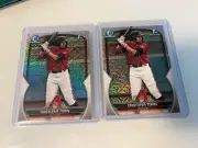 CRISTOFER TORIN 2023 BOWMAN CHROME 1ST MOJO REFRACTOR #BCP-204 DIAMONDBACKS x2