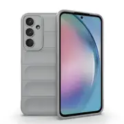 For Samsung Galaxy A55 5G Case Shielding Wavy Cover, Grey