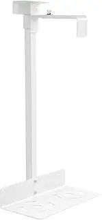 Computer Case Holder Under Desk, Universal PC Case Holder, Host Box Stand with 5-53cm Adjustable Height, 13.5-23.5cm Adjustable Width, Computer Hanging Host Bracket (White)