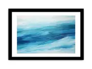 Blue Layer Art Framed Art Framed print Art Poster