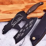 Handmade Forged Kitchen Chef Butcher Knife Meat Cleaver Cut Chopper Knife