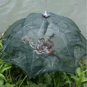 Automatic Fishing Net Nylon Foldable Fish Cast Net Cast Fold Crab Trap Fishing