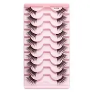 Lashie - False Eyelashes (Various Designs) Y1004 - Black - One Size