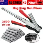 AU Hog Ring Gun Pliers C Clip Auto Feed Fence Fencing Nailer Wire Ringer 2600