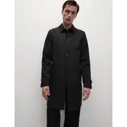 Mens M&S Collection Cotton Blend Mac - Black