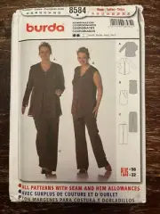 Burda 8584 UNCUT Sewing Pattern, Misses' Tops & Pants, Size 18-32