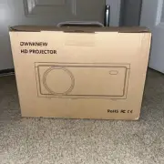 4K Support Projector with Wifi and Bluetooth, OWNKNEW Portable Mini Projector