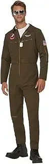 MIMIKRY Men's Maverick Fighter Jet Pilot Fighter Pilot Jumpsuit Jet Pilot Fighter Pilot Army Size L