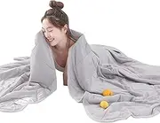 Lightweight Cooling Blanket | Hot Days Indoor Cooling Comforter - All Seasons Rest Equipment for Work Area, Living Room, Bedroom, Game Room, Couch