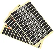 UPKOCH 12pcs Guitar Fretboard Sticker Notes Map Labels for Fretboard Easy Install Remove Professional Design for Folk Electric Guitars
