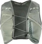 [Salomon] Active Skin 4 Compatible with Flasks Unisex Running Vest Hiking Trail, 4L, Precision Fit, Easy