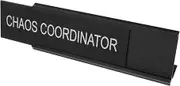 Ipetboom Shaped Aluminum Desk Plaque for Mediators Modern Office Name Plate and Readable Sign for Home Office Decor Versatile Functionality for Chaos Coordinators Elegant Design for Long