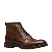 ABEL DARK BROWN LEATHER BOOTS