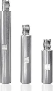 Yakamoz M14 Stainless Steel Rotary Extension Shaft Set, 3pcs 75mm 100mm 140mm Aluminium alloy Connecting Rod Connector Adaptor Extension Rod for Grinders Power Tools