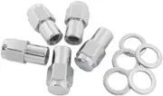 Aeroflow 0.750 Shank Closed Wheel Nuts M12 x 1.25m Chrome Set Of 5
