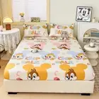 Tamias Chip Dale Kids Bed Decor Fitted Sheet Set Single/Double/Queen/King Size