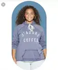 Heart Love J’adore Coffee Graphic Hoodie New Sz Medium M Grayson Threads