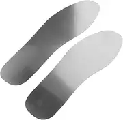 VALICLUD 1 Pair Stainless Steel Insoles Men's Anti-puncture Running Shoe Inserts