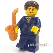 M011B Lego Minifigure with Saxophone NEW