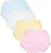 [Baby Amabc] Toddler Underwear for Baby Girls Cotton Bloomer Toddlers Shorts Panties Kids Diaper Cover