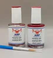 For Toyota Paint Code 3U9 JASPER RED (2 Layer) Touch up Paint + Fine Tip Brush:
