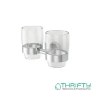Caroma Cosmo Coolibah Bathroom Toothbrush / Tumbler Holder Chrome 305101C