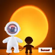 Sunset Night Light Projector Spaceman Sunset Lamp Live Streaming Beauty Photo Ro