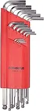 Bondhus - 24512 17095 Set of 15 Balldriver L-wrenches w/BriteGuard,sizes 1.27-10mm
