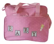 TRENDY MUMMY HANDBAG SHOULDER BABY NAPPY BAG DIAPER WITH CHANGE MAT PINK HW196