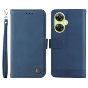 For Oppo K11x 5g/oneplus Nord Ce 3 Lite 5g/n30 5g Imprinted Lines Skin-touch Leather Case Stand Wallet Phone Cover