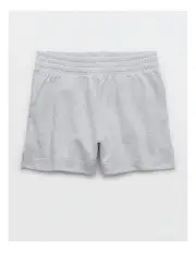 [Aerie] Sun's Out High Waisted Short in Medium Heather Gray