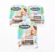 Chapstick Holiday Lip Balm 4 Pack Candy Vanilla Latte Cocoa Sugar Cookie Lot 3