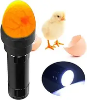 Egg Candler, LED Light Egg Candler Tester, Bright Cool Light Candling Lamp with Lanyard for Chicken Ducks Birds Goose Incubating, Distinguishing Fertile, Observing Development