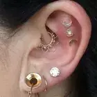 Daith Jewelry 16g, Daith Earrings Hoop, Daith Piercing Silver, Septum Ring