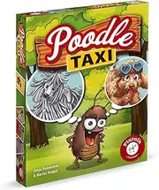 Poodle Taxi: Lustiges und flottes Karten-Ablegespiel für die ganze Familie. Mit einfachen Regeln.