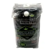 MMA Adult 180" Semi-Elastic Hand Wraps for MMA & Boxing (Pair) - Black Meister