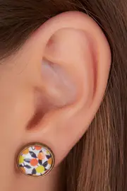Citrus Fruit Stud Earrings--NES-S-CITRUS