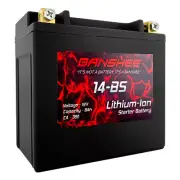 Lithium LiFePO4 Lightweight Battery for Husqvarna Suzuki Replaces YTX14-BS