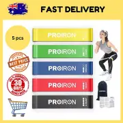 Resistance Loop Bands, Exercise Bands Set of 5 Rubber Latex Anti-Slip Resistance