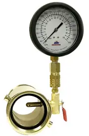 NNI 2-12" NST Hydrant Flow Test In line Pitot Dual Read Gauge 160 PSI - 2120 GPM